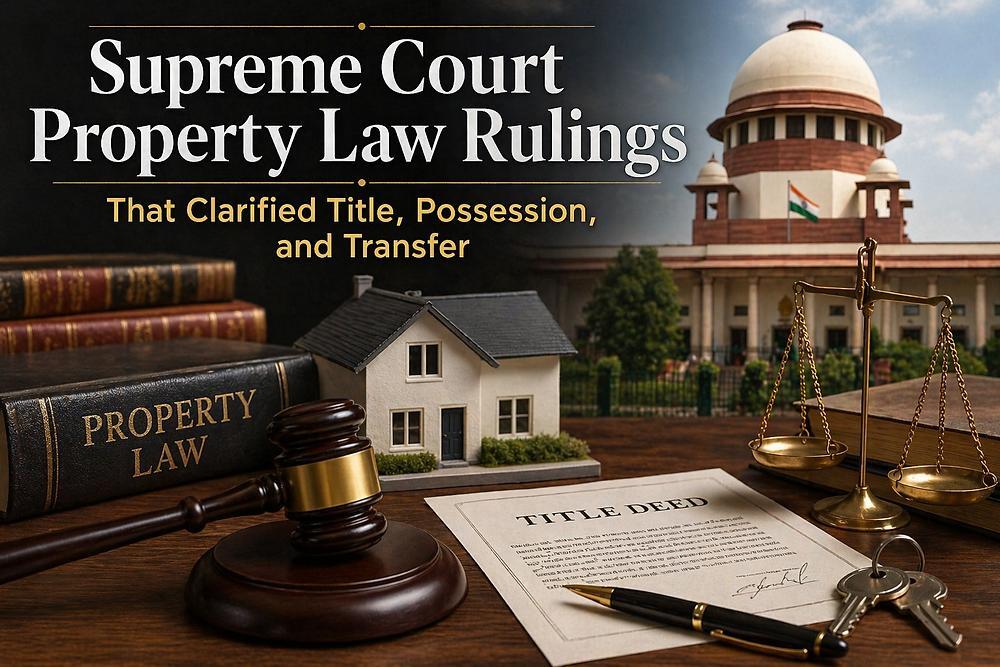 Supreme Court ruling on property ownership and possession rights in India